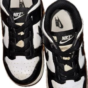 Nike Dunks Panda  Kids Black and White Sneakers size 8c